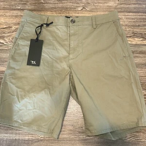 Rodd & Gunn Baylys Beach Men's 9" Inseam Cotton Resort Shorts - Green. Size 30.4 - Picture 1 of 9