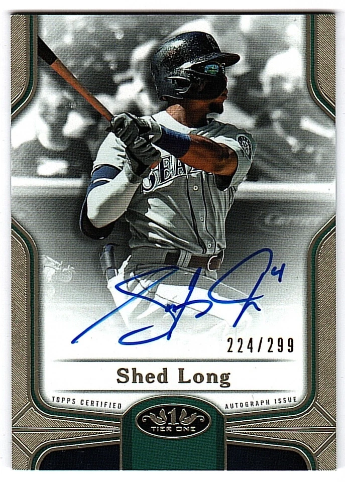 2020 Topps Tier One Break Out Autographs #BOASL Shed Long Auto #/299 (ref 47774) - Image 1 of 1