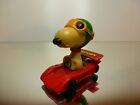Aviva C3 United Feature Snoopy In Race Car   Red L65cm   Good Condition