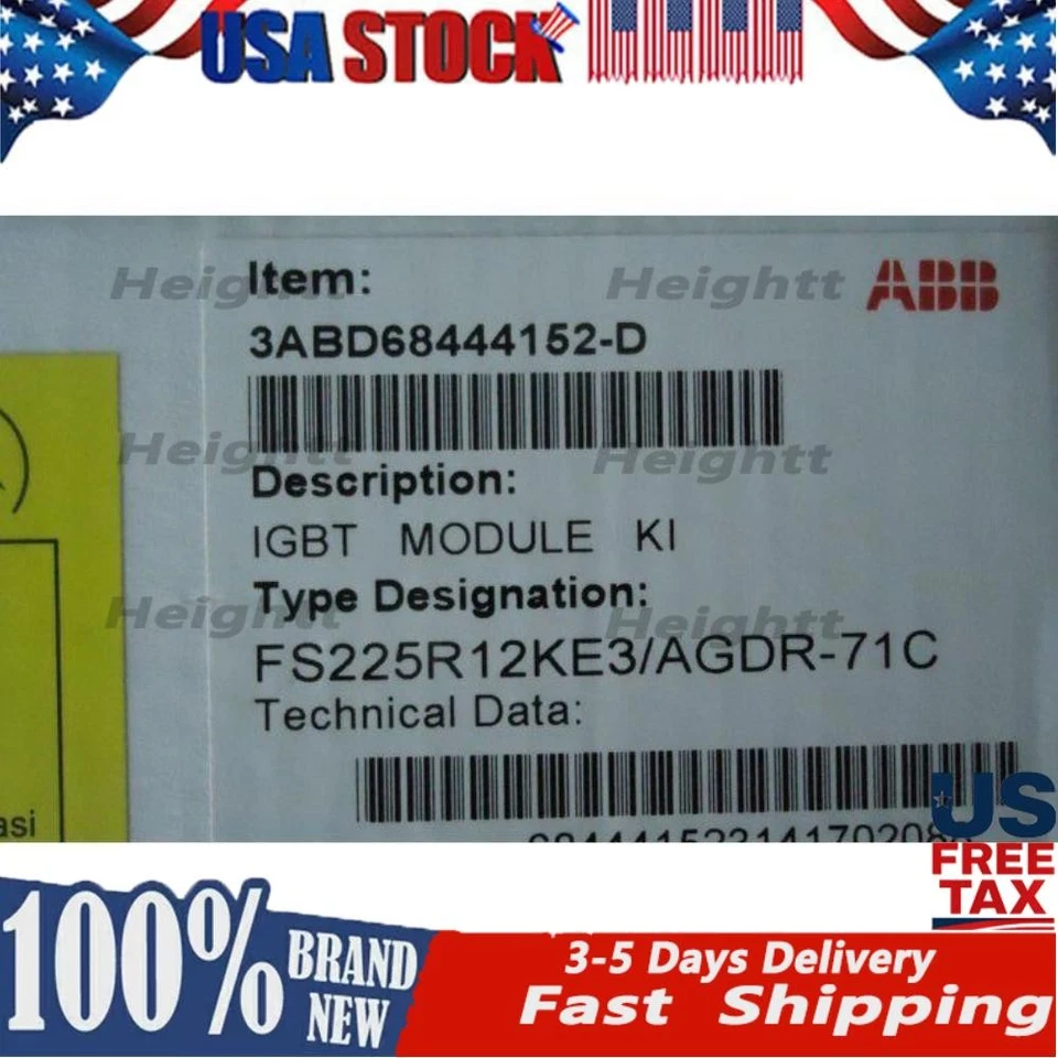 FS225R12KE3/AGDR-71C ABB Power Driver Board Brand New in Box!Spot Goods Zy - Image 1 of 1