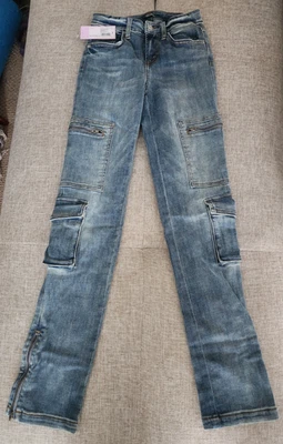 Jeans feminino Wild Fable jovem adulto bege cor de lavagem/tamanhos diferentes 00 -24 - Imagem 1 de 4