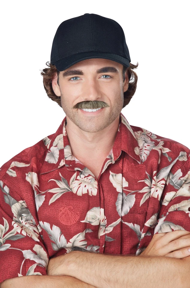 Nuevo Bigote Investigador Privado Años 70 The Magnum (Marrón) Foto 1 de 1