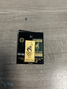 Authentic Official Licensed 1996 Atlanta Olympic Games Gold Torch Collector Pin - Picture 1 of 1