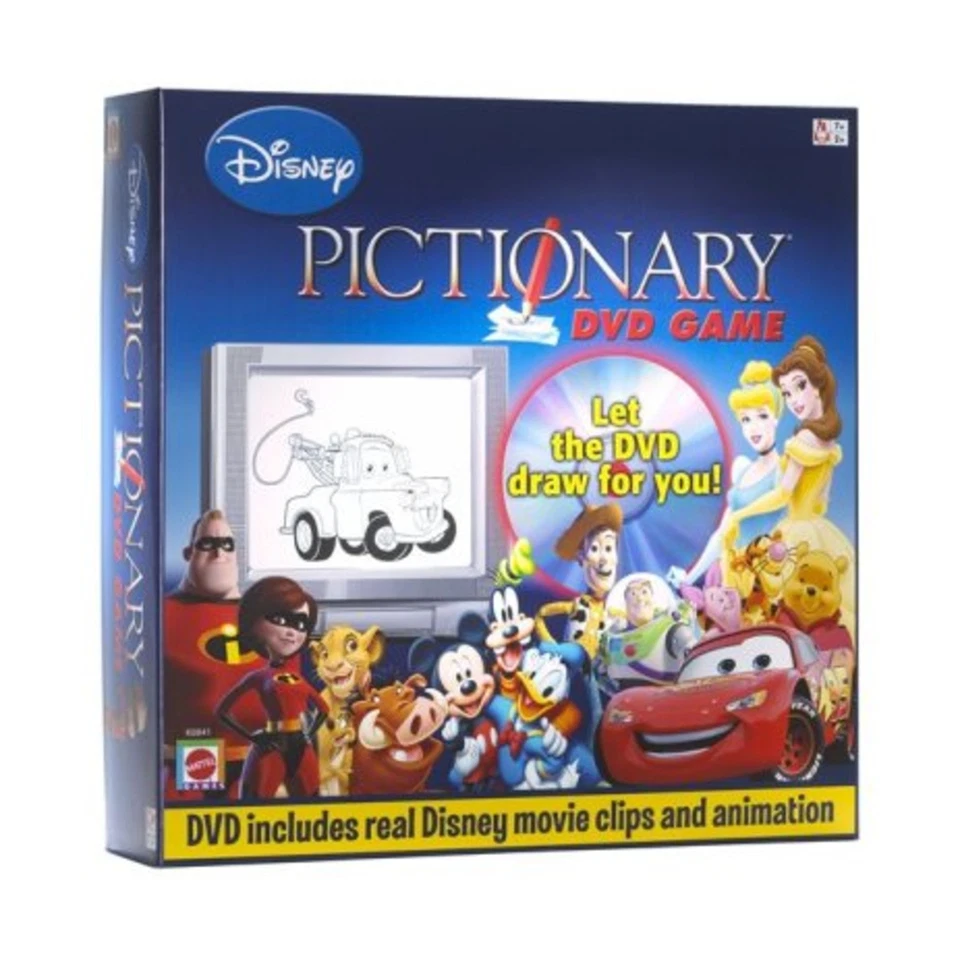 Mattel Boardgame Pictionary - Disney DVD Game Box EX - Image 1 of 1