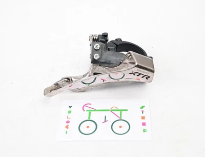 Shimano XTR FD-M970 3x9s MTB Bike Front Derailleur 34.9mm Clamp Triple Dual Pull - Image 1 of 4