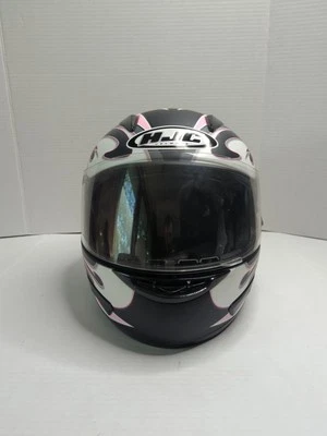 Шлемы HJC Session CL-15 Snell Одобренные DOT Размер СРЕДНИЙ СЕРЫЙ, ЧЕРНЫЙ И РОЗОВЫЙ - Изображение 1 из 4