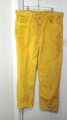 Pantalones de mezclilla de pana amarillo mostaza Levis x Simpson para hombre talla nuevos 38 LONGITUD 32 Foto 1 de 4