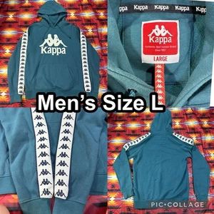 Sudadera con Capucha Kappa Verde Sudadera con Capucha Suéter Manga Larga Pullover Para Hombre Talla Grande - Imagen 1 de 10