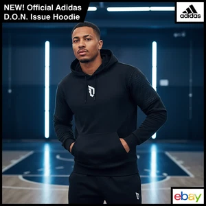 ADIDAS EC6241 Hombre Dama Pullover Jersey Negro Sudadera con Capucha Sudadera (Talla XL, 2XL) - Imagen 1 de 5