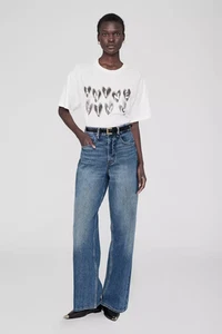 ANINE BING Cade Tee Hearts ivory - Picture 1 of 5