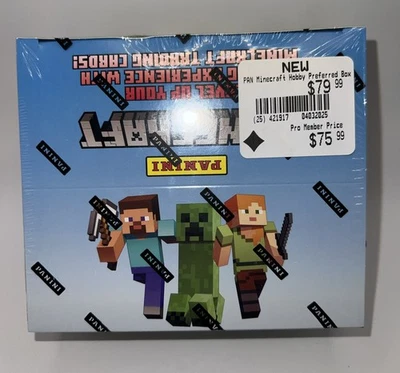 Panini Minecraft Preferred Box – Official Trading Cards, 144 Cards per Box - Image 1 of 4