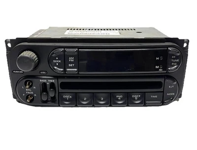P05091556AH 2002-07 CHRYSLER JEEP DODGE AM/FM Radio CD Player OEM -Untested P&R - Image 1 of 4