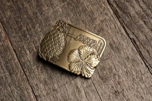 Vintage Brass Hawaii Belt Buckle - Picture 1 of 4