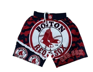 Boston Red Sox Shorts Mitchell & Ness MLB Cooperstown Collection Large - Picture 1 of 3