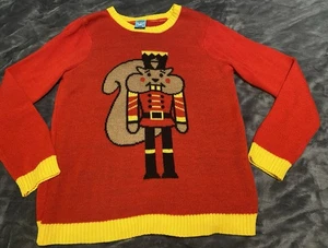 Feo Navidad Suéter Ardilla Cascanueces Grande - Imagen 1 de 3