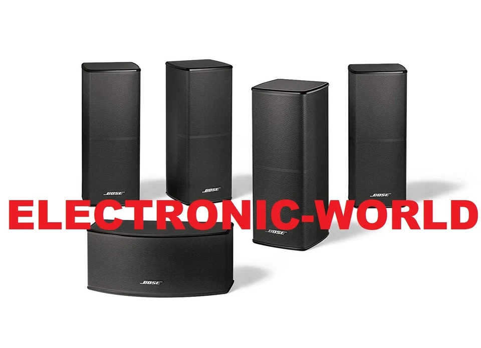 5 altavoces Bose Jewel II doble cubo y canal central negros Foto 1 de 1