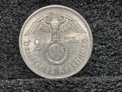 Alemania Tercer Reich 2 Reichsmark, 1939A, KM # 93 Foto 1 de 2