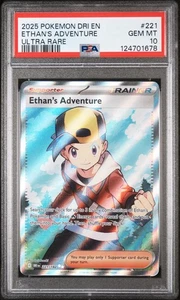 Pokémon Dri En-Destined Rivals Ethan'S Adventure 221 2025 ultra raro PSA 10 - Imagen 1 de 2
