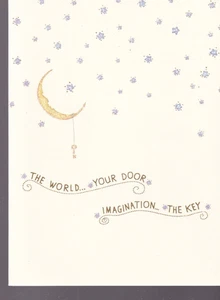 PAPYRUS GRADUATION CARD NEW W/ENVELOPE (MOON & STARS){L1} - Picture 1 of 3