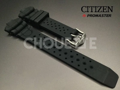 Correa de reloj de goma negra OEM Citizen Aqualand JP1060 / C500-Q02501, C500-S016053 Foto 1 de 4