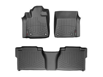 WeatherTech FloorLiner for 2012-2013 Toyota Tundra - 1st & 2nd Row, Black - Image 1 of 4