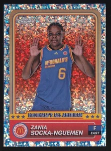 2024 Topps Chrome McDonalds Zania Socka-Nguemen #59 McFlurry Refractor East - Bild 1 von 2