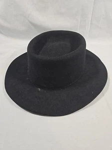 Beaver Brand Hats Black Genuine Fur Felt XXXXX 5X Cowboy Hat Cowboy Western - Picture 1 of 6