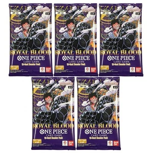 Bandai One Piece Trading Cards - Royal Blood OP-10 - 5 BOOSTER PACKS LOT - New - Picture 1 of 1