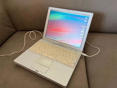 Apple iBook G3 Snow (2001) - vintage laptop - Bild 1 von 4