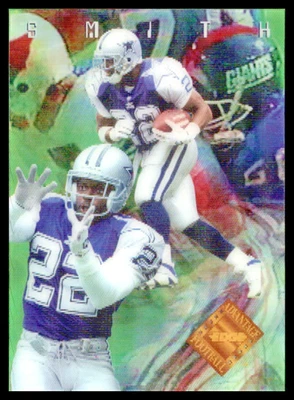 1996 Collector's Edge Advantage - Video Emmitt Smith #V7 /2000 - Image 1 of 2