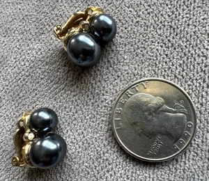 Pendientes CLIP ON Carolee Gris Perla Y Cristal MUY BONITOS - Imagen 1 de 20