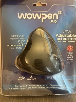 Ergoguys Wp-012-Bk-E Wow Pen Joy Ii Wired Vertical Ergonomic Optical Mouse - Image 1 of 2