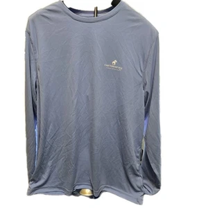 NEW Mens Caribbean Joe Fish Blue Medium Long Sleeve T-Shirt UPF 50 Moisture Wick - Picture 1 of 9