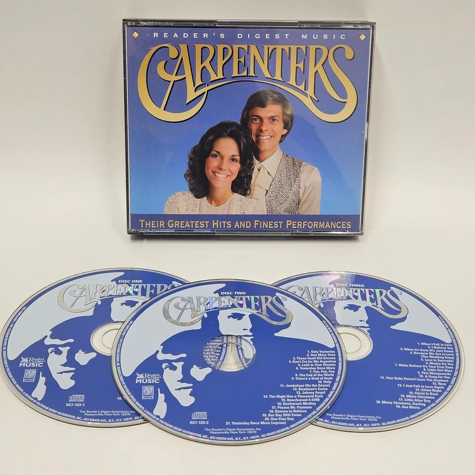 Carpenters - Greatest Hits & Finest Performances 3 CD 1997 Reader's Digest Pop - Image 1 of 3