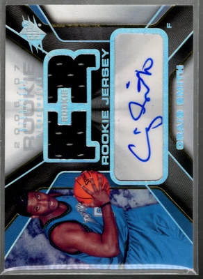 B5826- 2006-07 SPx #152 Craig Smith RC Auto Jersey /1199 - (ROOKIE AUTOGRAPH) - Image 1 of 2