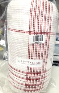 Levtex Home  Peppermint Waffle Plaid 3-Pc. Full/Queen Comforter Set White/Red - Picture 1 of 7