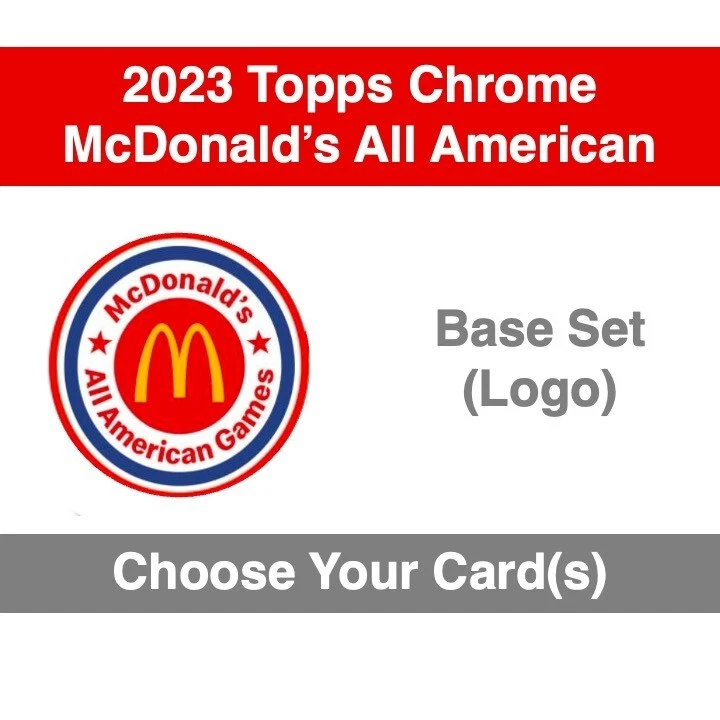 2023 McDonald's All American - Base Set - Logo Refractor - Choose Your Card(s) - Image 1 of 1