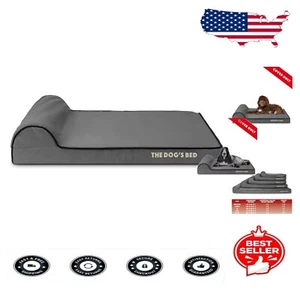 Functional Replacement Cover for Medium Dog Bed - Grey & Black - Easy Clean - Picture 1 of 8