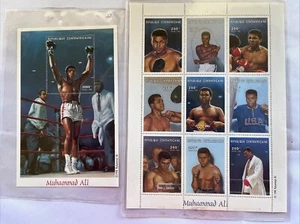 Muhamad Ali Zentralafrikanische Republik Briefmarkenblätter, Lot 2 Stück - Bild 1 von 3