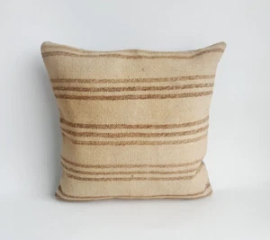 Almohada de sofá Kilim, 20x20 pulgadas, almohada boho hecha a mano, cojín étnico decorativo - Imagen 1 de 9