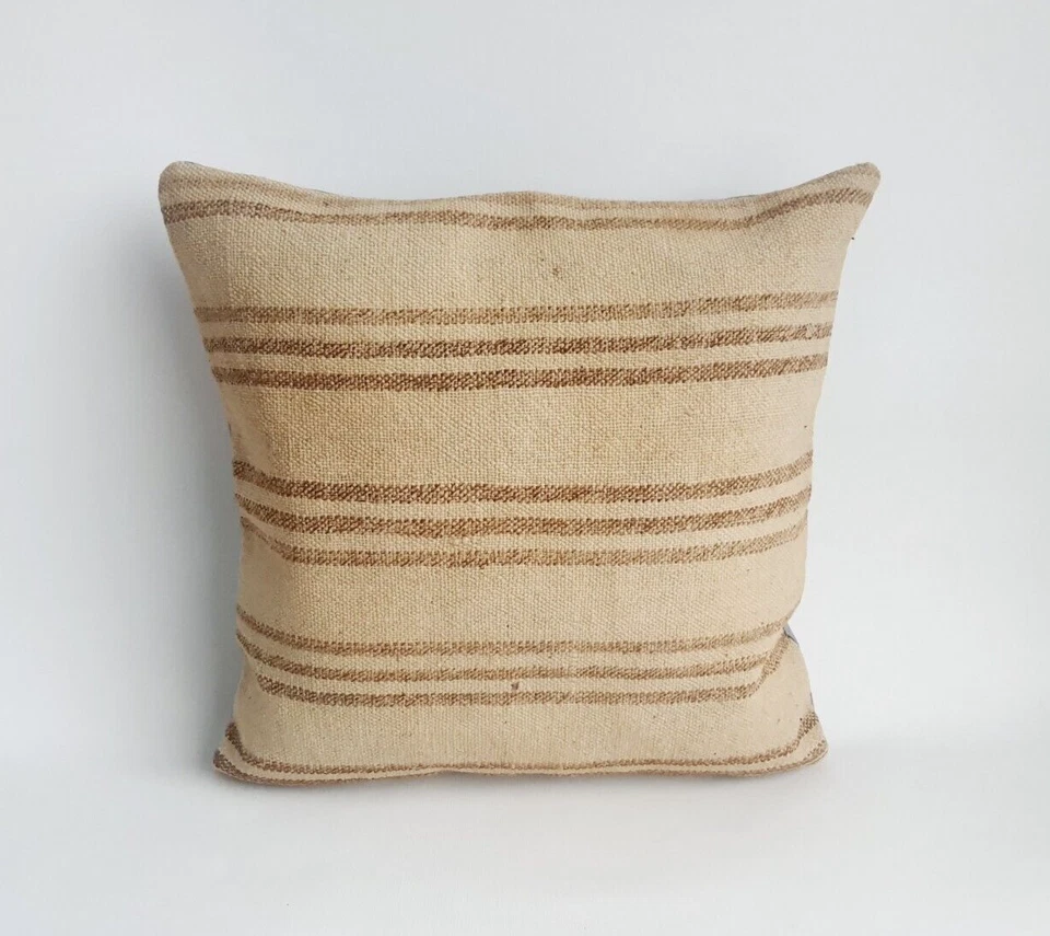 Almohada de sofá Kilim, 20x20 pulgadas, almohada boho hecha a mano, cojín étnico decorativo Foto 1 de 4