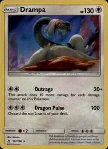 2x (SM05-117) Drampa Holo Rare Pokemon Ultra Prism Card # 117 - Picture 1 of 1