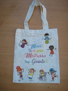 Sac idée cadeau fin d'année pour maitresse géniale professeur des écoles astem - Imagen 1 de 2