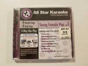 All Star Karaoke ASK-823 Young Female Pop Vol 1 CD+G 3-Way Disk Play (NEW Other) - Picture 1 of 4