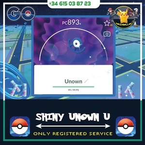 ✨UNOWN U SHINY✨ | 💕 Pokemon trade GO FEST SEATTLE readdescription - Foto 1 di 4