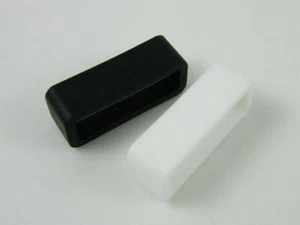 SILICONE REPLACEMENT WATCH BAND STRAP KEEPER 18mm 20mm 22mm 24mm 26mm - Picture 1 of 7