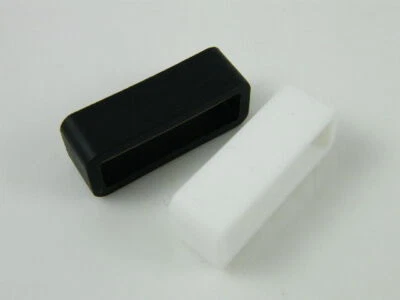 SILICONE REPLACEMENT WATCH BAND STRAP KEEPER 18mm 20mm 22mm 24mm 26mm - image 1 of 4