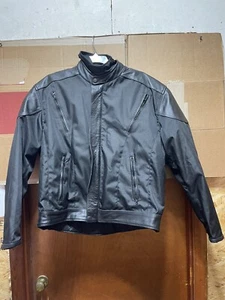 Revolution Gear Motorcycle Jacket w/ Neck Guard - Size 46 - Leather - Picture 1 of 11