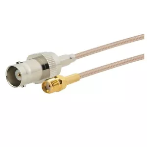 Pack of 1 - 19-Inch (.5-Meter) Female SMA to Female BNC RG-316 Cable Gold Plated - Picture 1 of 5