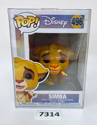 Funko Pop! Disney The Lion King Simba # 496 in POP PROTECTOR - Image 1 of 4